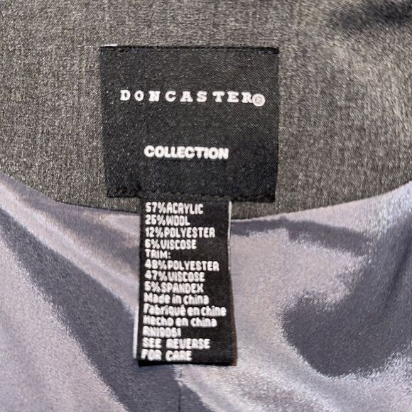 Vintage Doncaster Collection Wool Blend Three Button Coat - Picture 6 of 6